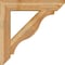 Ekena Millwork Funston Slat Rough Sawn Bracket w/ Offset Brace, Western Red Cedar, 8"W x 38"D x 38"H BKT0806X38X38FST06RWR - alternate 2